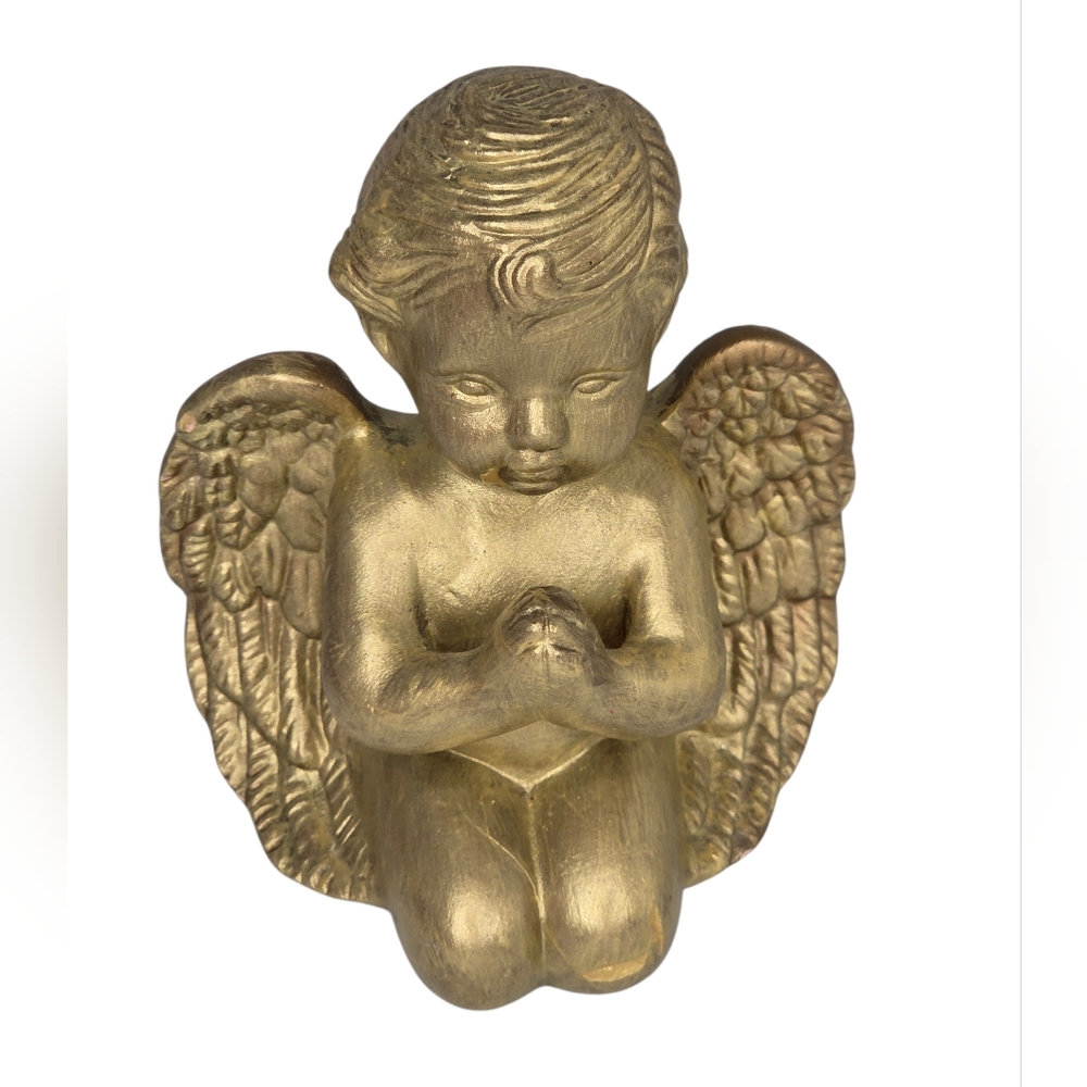 Gold Angel Cherub‎ Praying Figurine